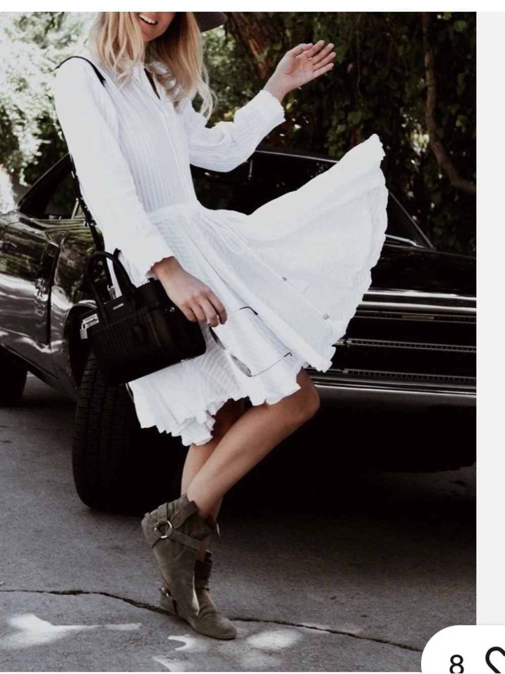 Zadig & Voltaire White Long-Sleeve  Dress
